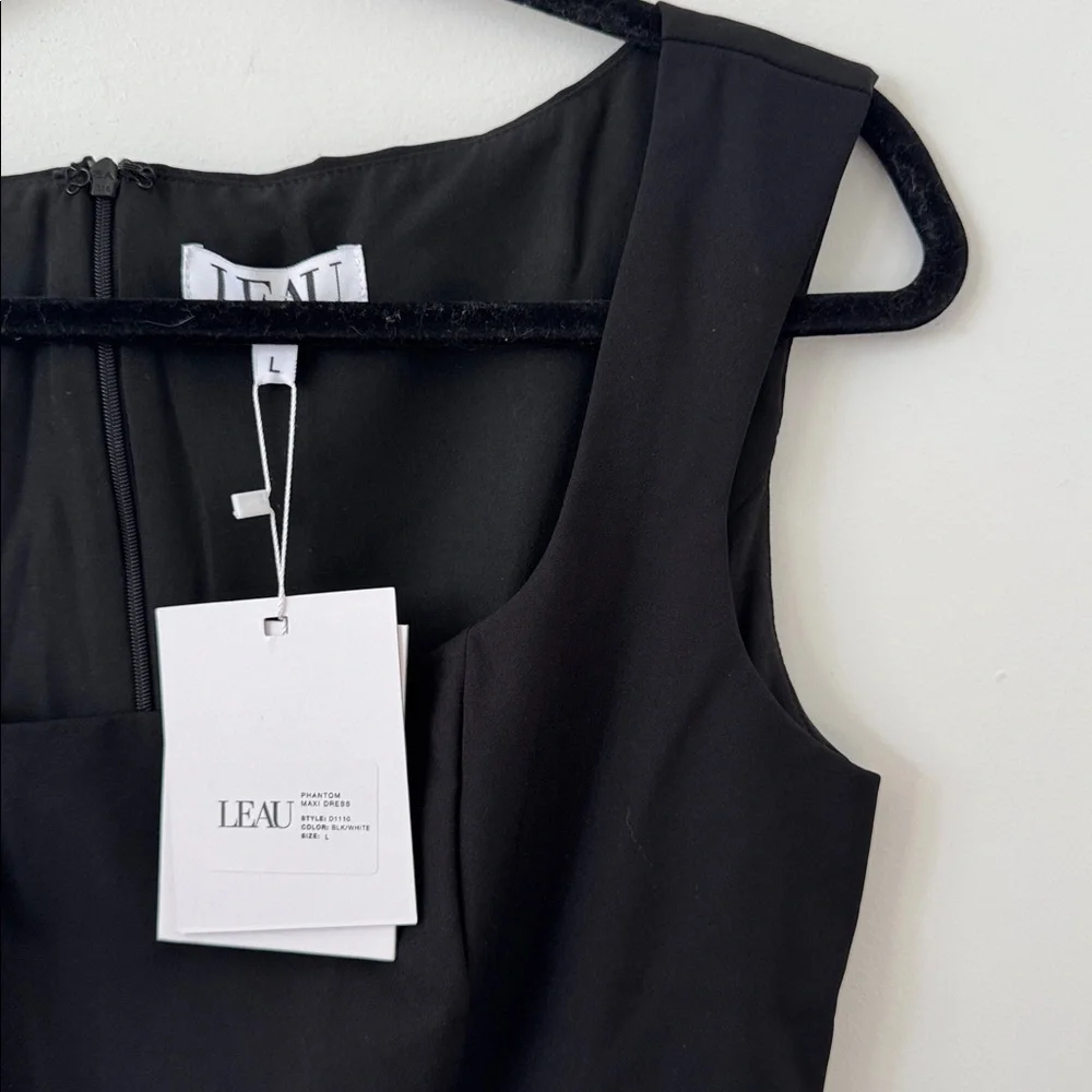 NWT Leau Phantom Chiffon Maxi Dress Size L - Picture 6 of 13